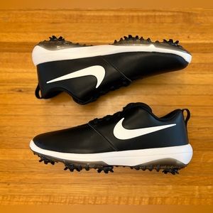 Nike Roshe G Tour Golf Shoes Mens WIDE Black White AR5579-001 NEW Rare